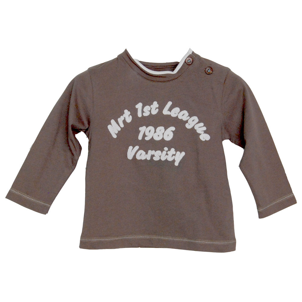 
  T-shirt from the children's clothing line Mirtillo. Solid colour with application
  fabric on ...