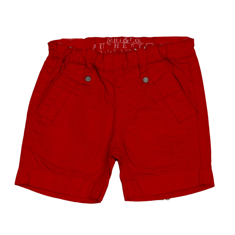 
  Bermuda shorts from the Mirtillo children's clothing line. Solid color with pockets on the sid...