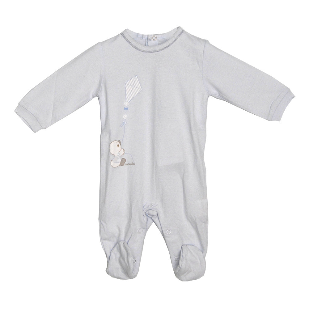 
  Baby clothing line children's romper with feet from the Ninetta clothing line. Solid colour wi...