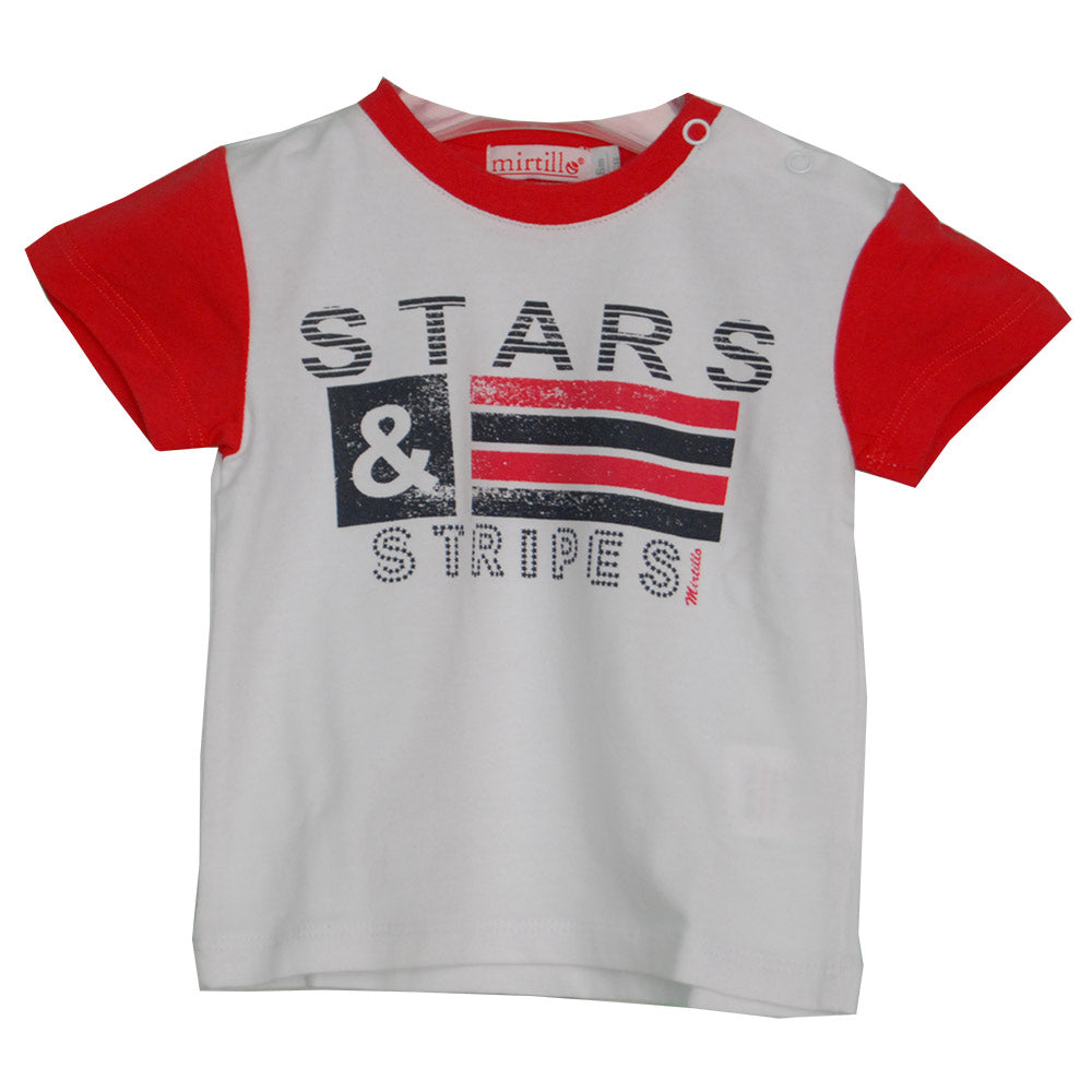 
  2 pcs. outfit from the children's clothing line Mirtillo. Half sleeve T-shirt
  with print on ...