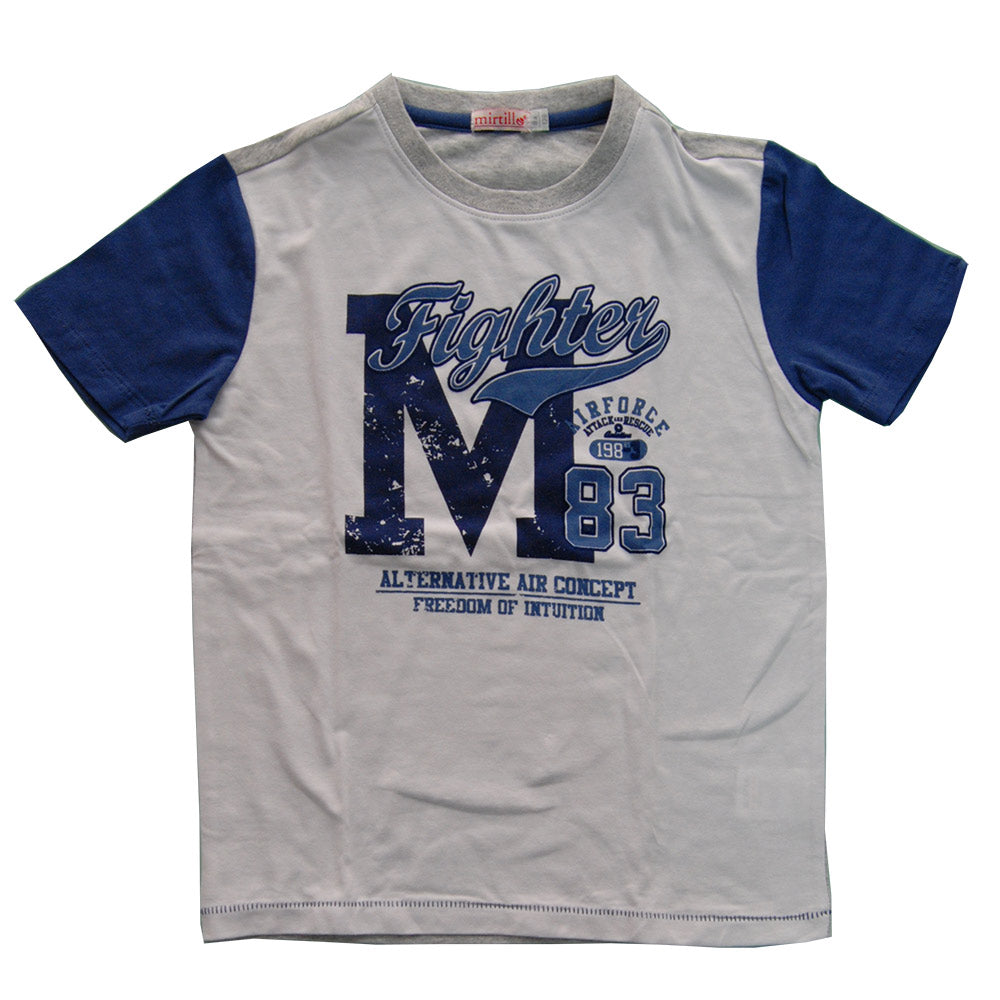 
  Complete 2 pieces of the children's clothing line Mirtillo. Half sleeve T-shirt
  with print o...