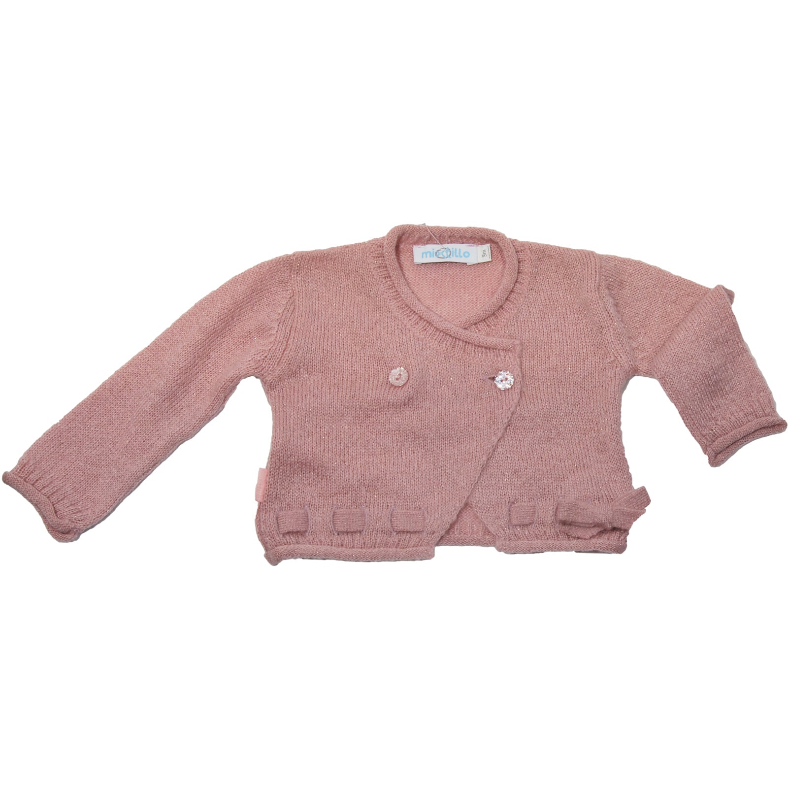 
  Girl's clothing line cardigan Blueberry double-breasted with side bow. 



  5% polyester - 6%...
