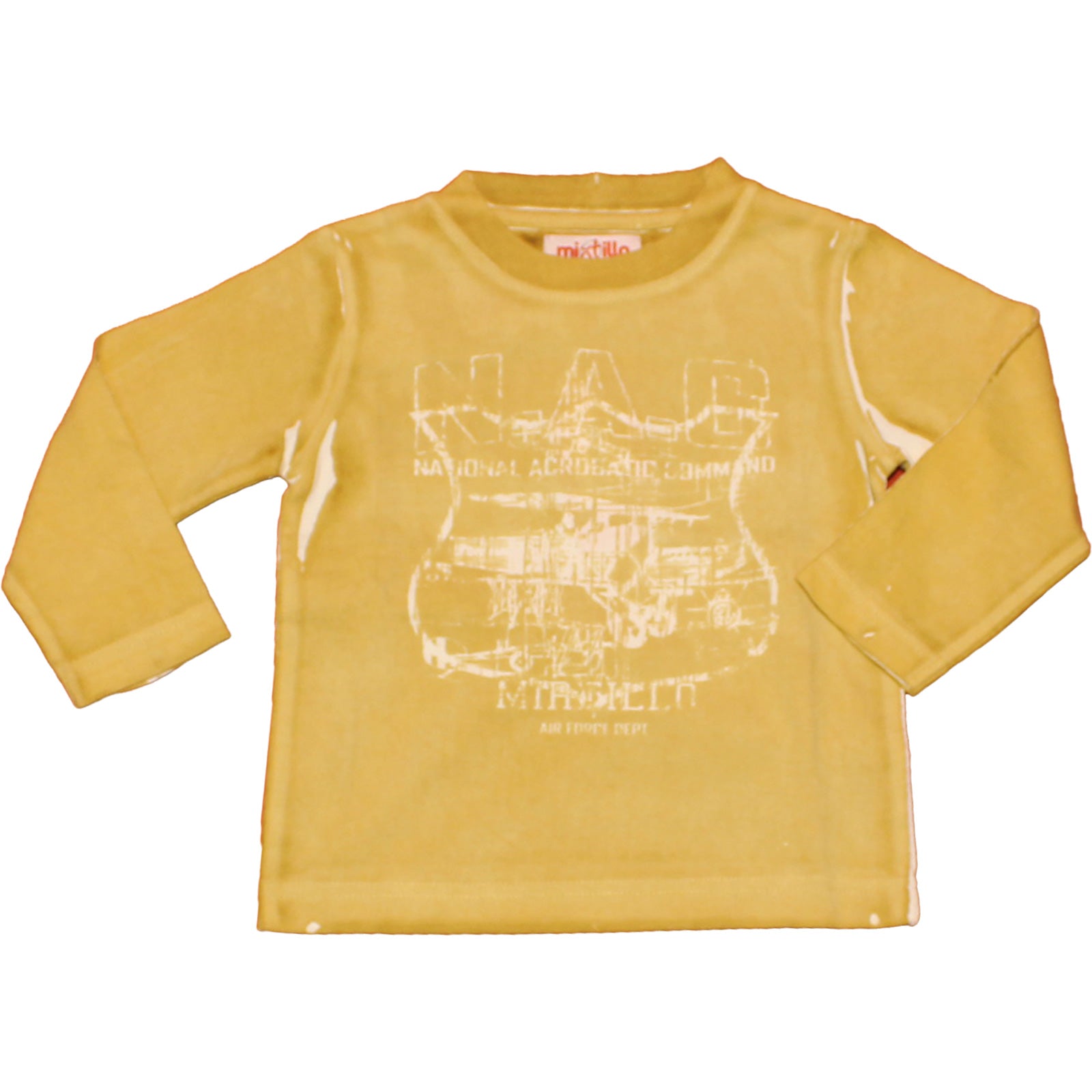 
  Long-sleeved T-shirt from the children's clothing line Mirtillo even collar, with
  Batik-like...