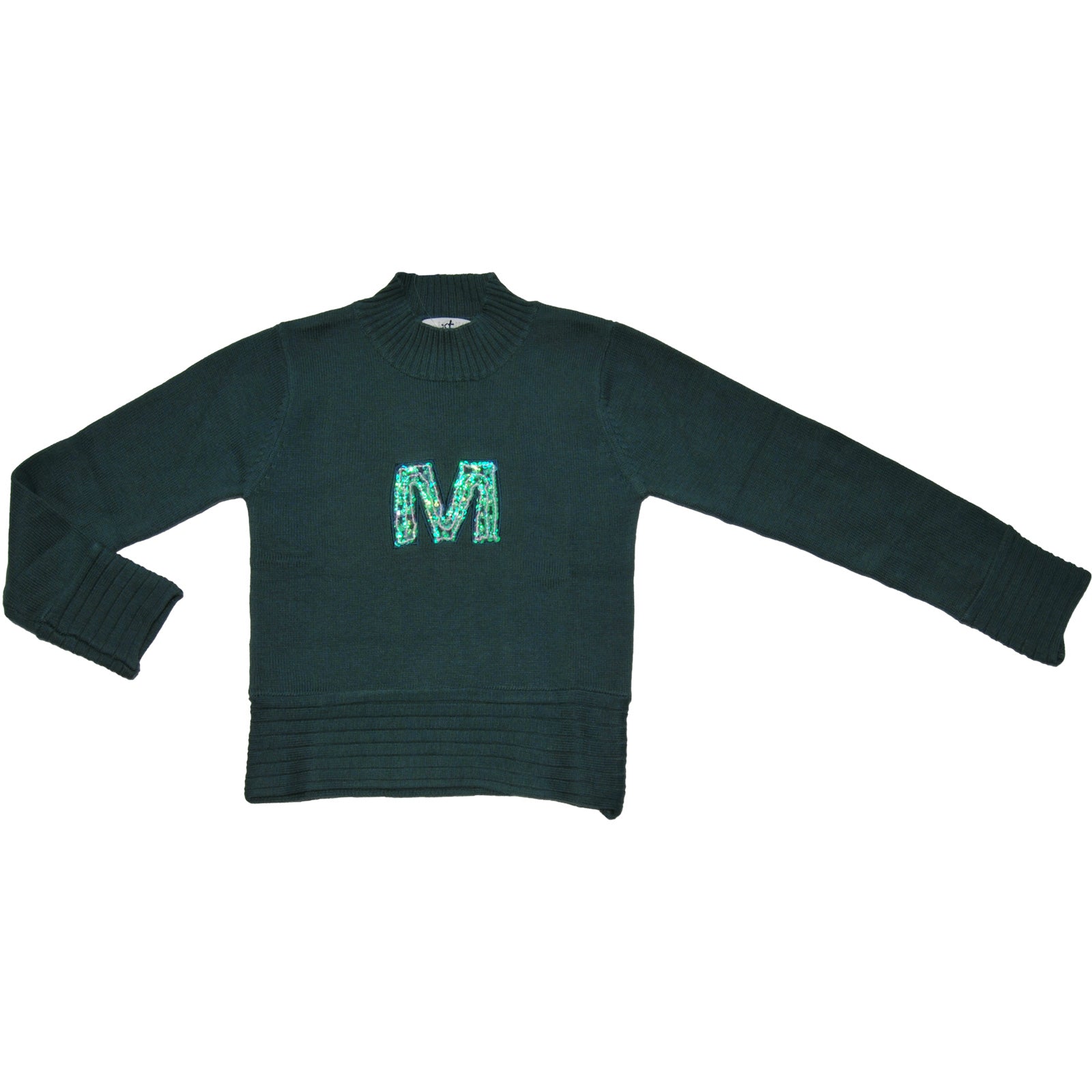 
  Jersey with wolf collar of the girls' clothing line Mirtillo, on the front embroidery with app...