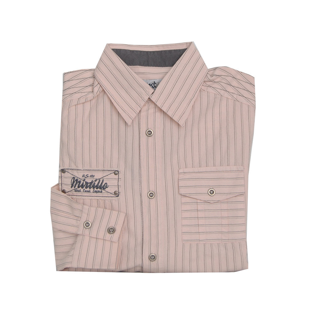 
  Shirt from the children's clothing line Blueberry. Striped pattern with small pocket
  on the ...