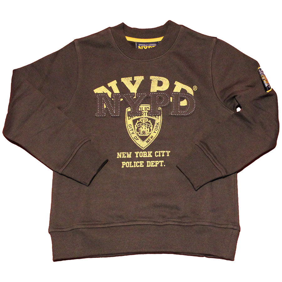 
  Sweatshirt of the children's clothing line Mirtillo with gold print on the front and applicati...