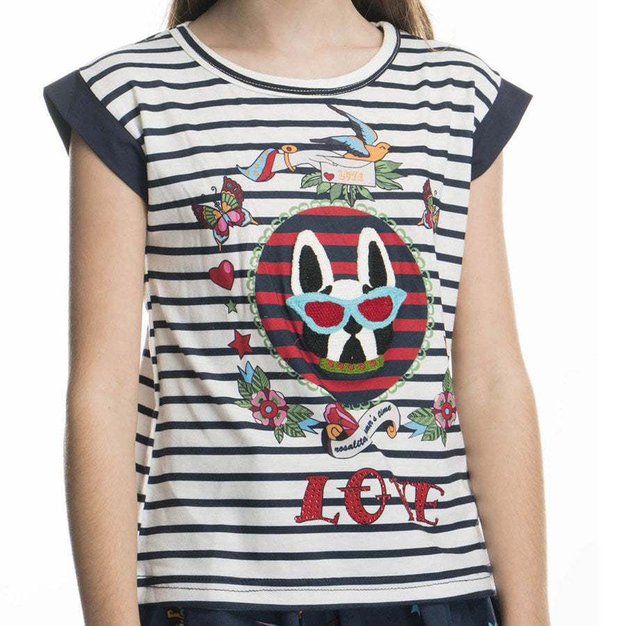 
  T-shirt from the Rosalita Senoritas girl's clothing line, with colorful design
  on the front ...