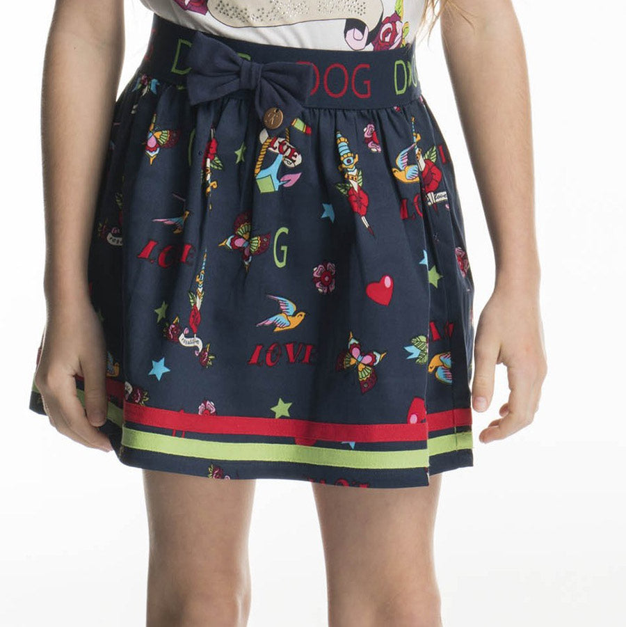 
  Girl's clothing line skirt Rosalita Senoritas, with elastic waistband
  and bow on the front. ...