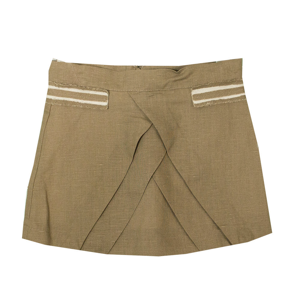 
  Skirt from the Silvian Heach Kids clothing line, solid colour with pleating
  on the front. Ba...