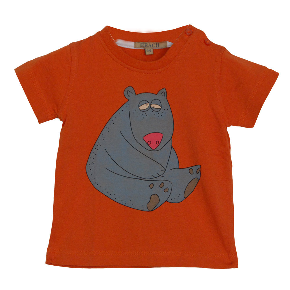 
  T-shirt from the children's clothing line Silvian Heach. Solid color with nice
  print on the ...
