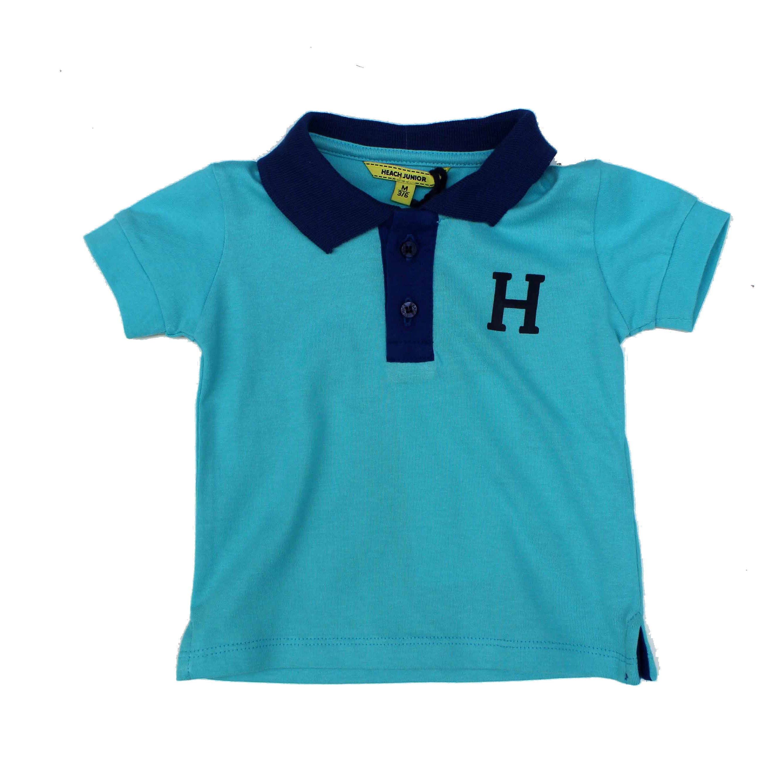 
  Silvian Heach children's clothing line short sleeve polo shirt with slits on the hips; availab...