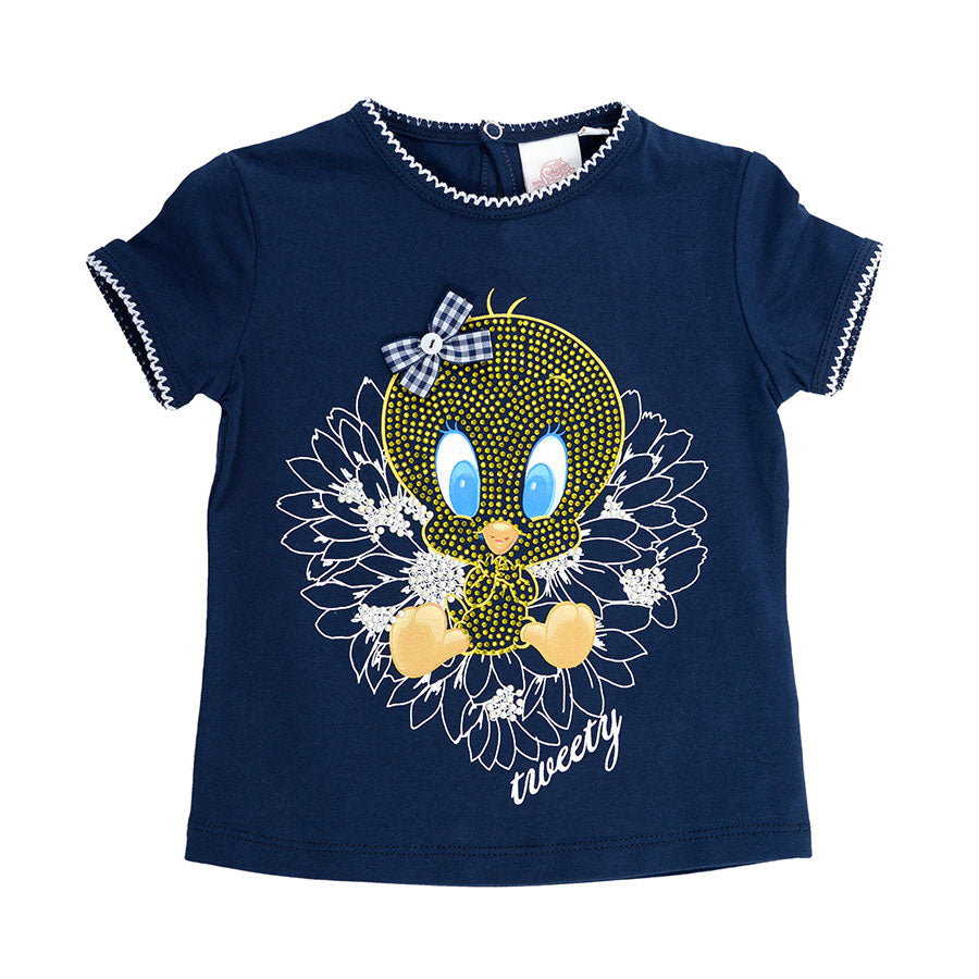 
  T-shirt from the Silvian Heach girl's clothing line, short sleeve t-shirt with a
  in front of...