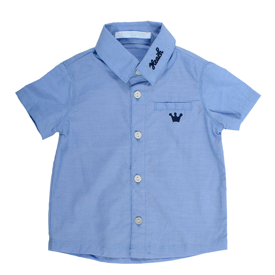 
  Classic shirt of the children's clothing line Silvian Heach, elegant with coat of arms
  embro...