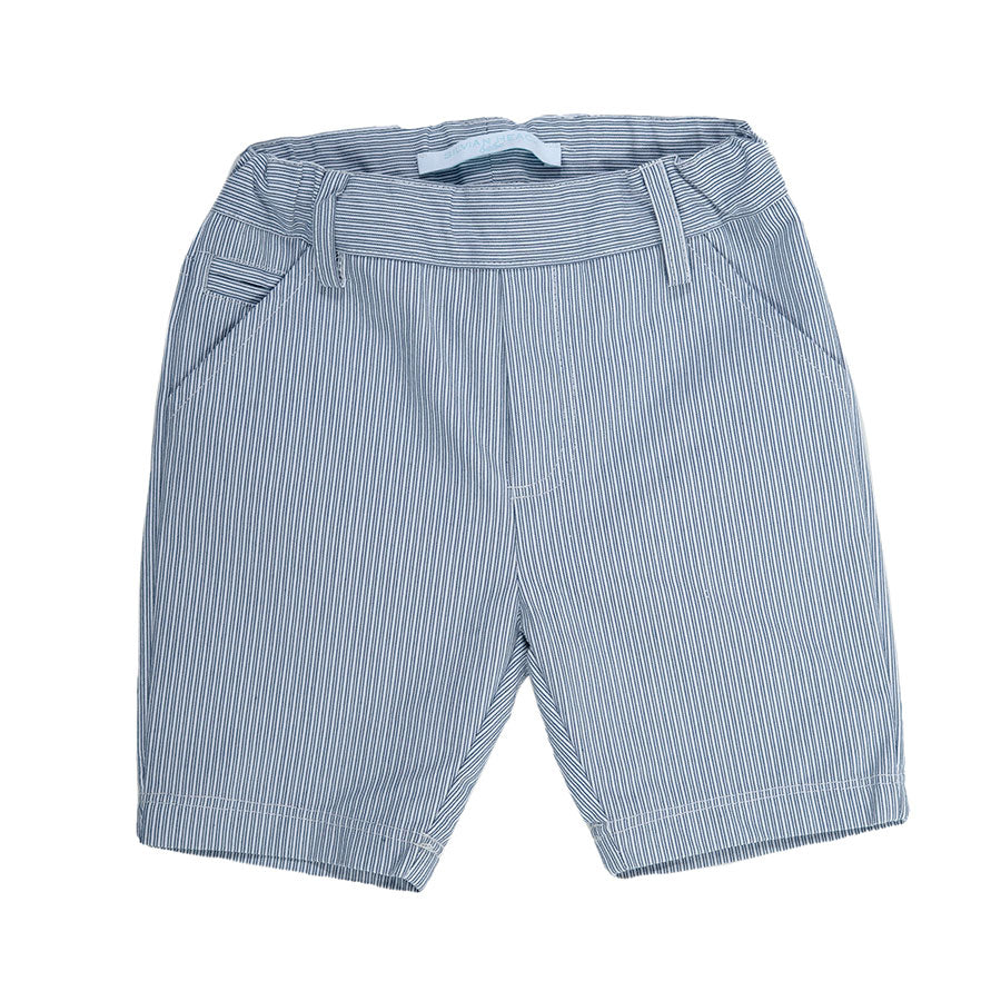 
  Bermuda shorts from the Silvian Heach children's clothing line, striped pattern in shades
  of...