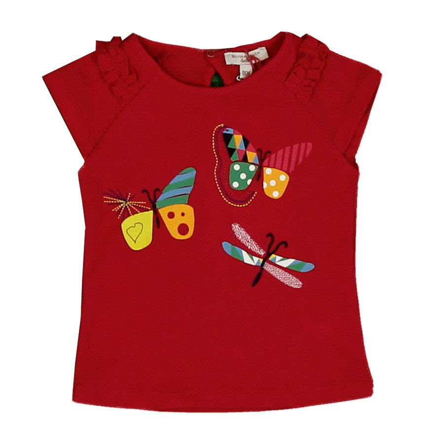 T-Shirt from the Silvian Heach Kids clothing line, with short mannequins with curls and coloured ...
