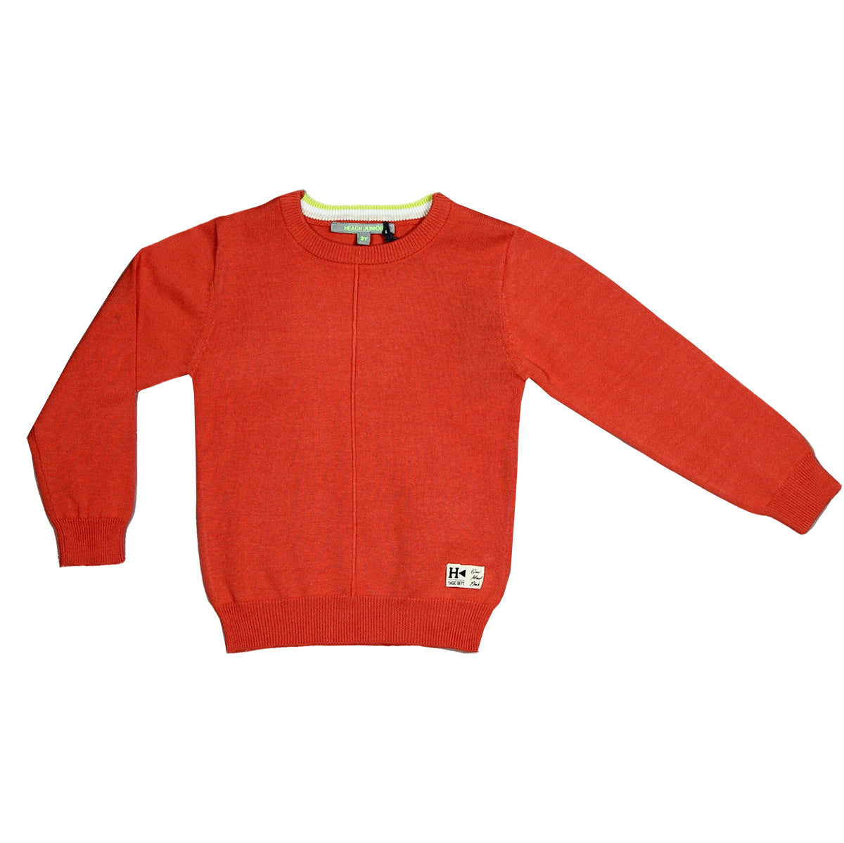 Sweater from the Silvian Heach Kids children's clothing line, in solid color, with inserts in con...
