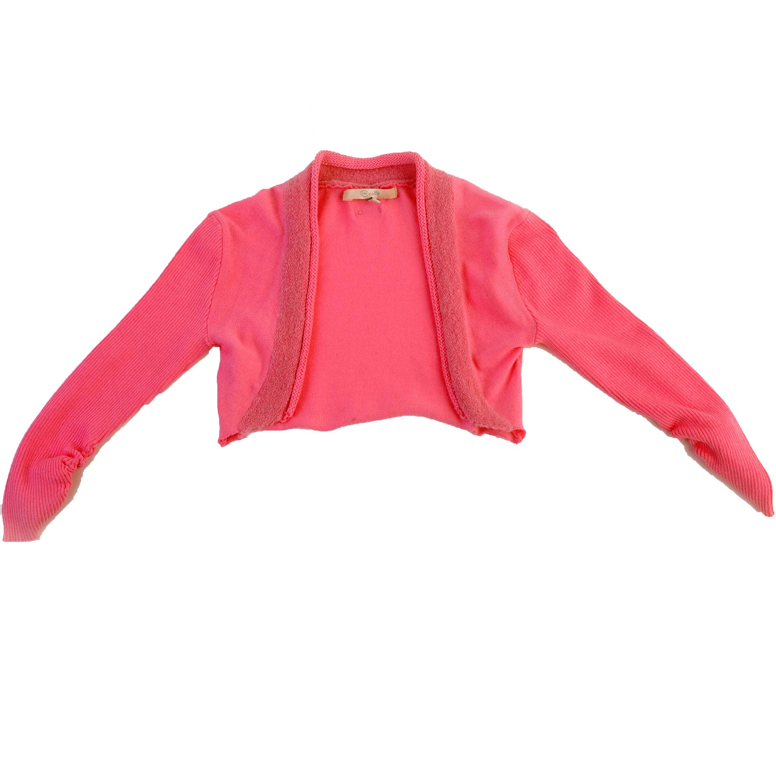 
  Heart warmer of the Silvian Heach girl's clothing line in bright pink without buttoning, enric...