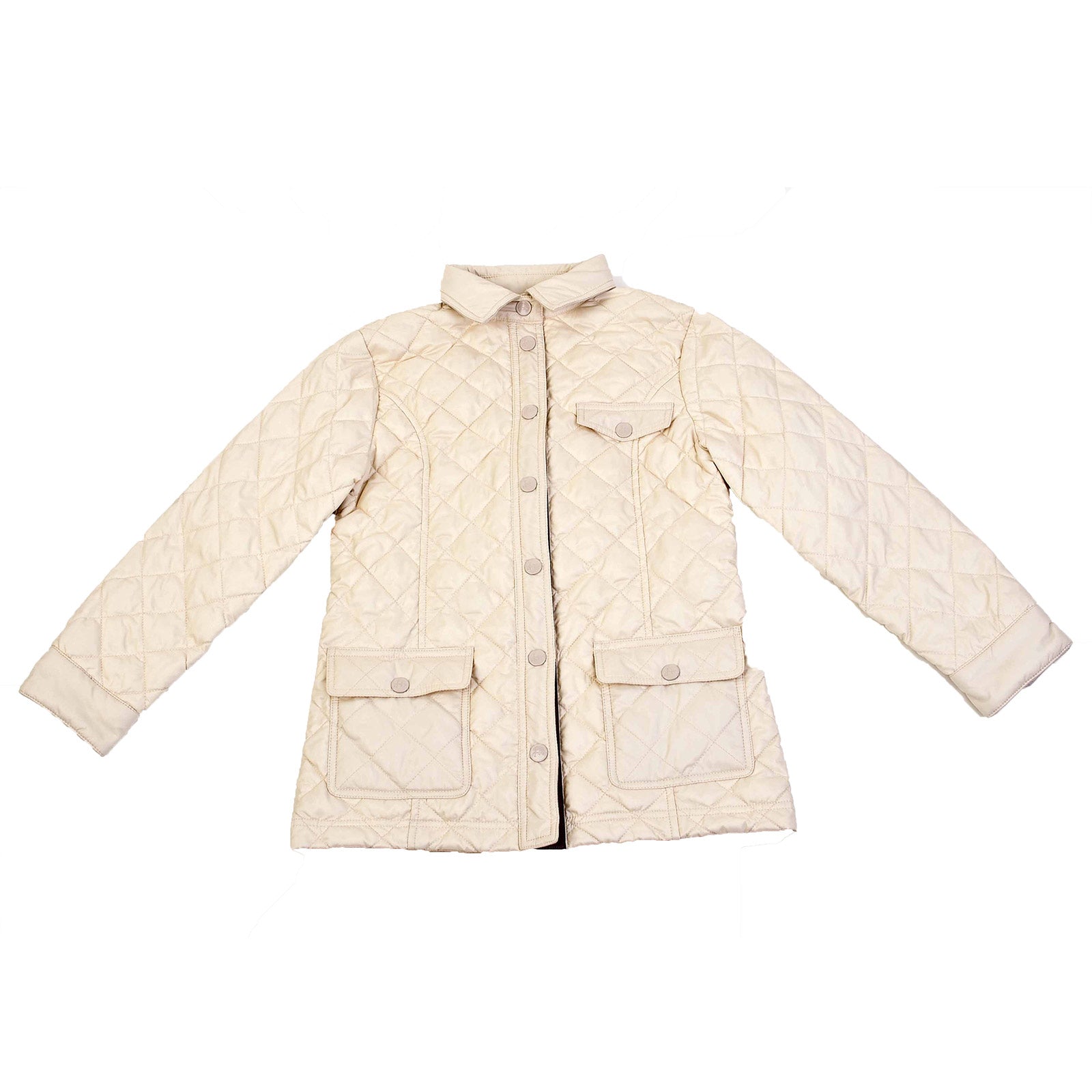 
  Lightweight quilted down jacket from the Silvian Heach girl's clothing line with front pockets...
