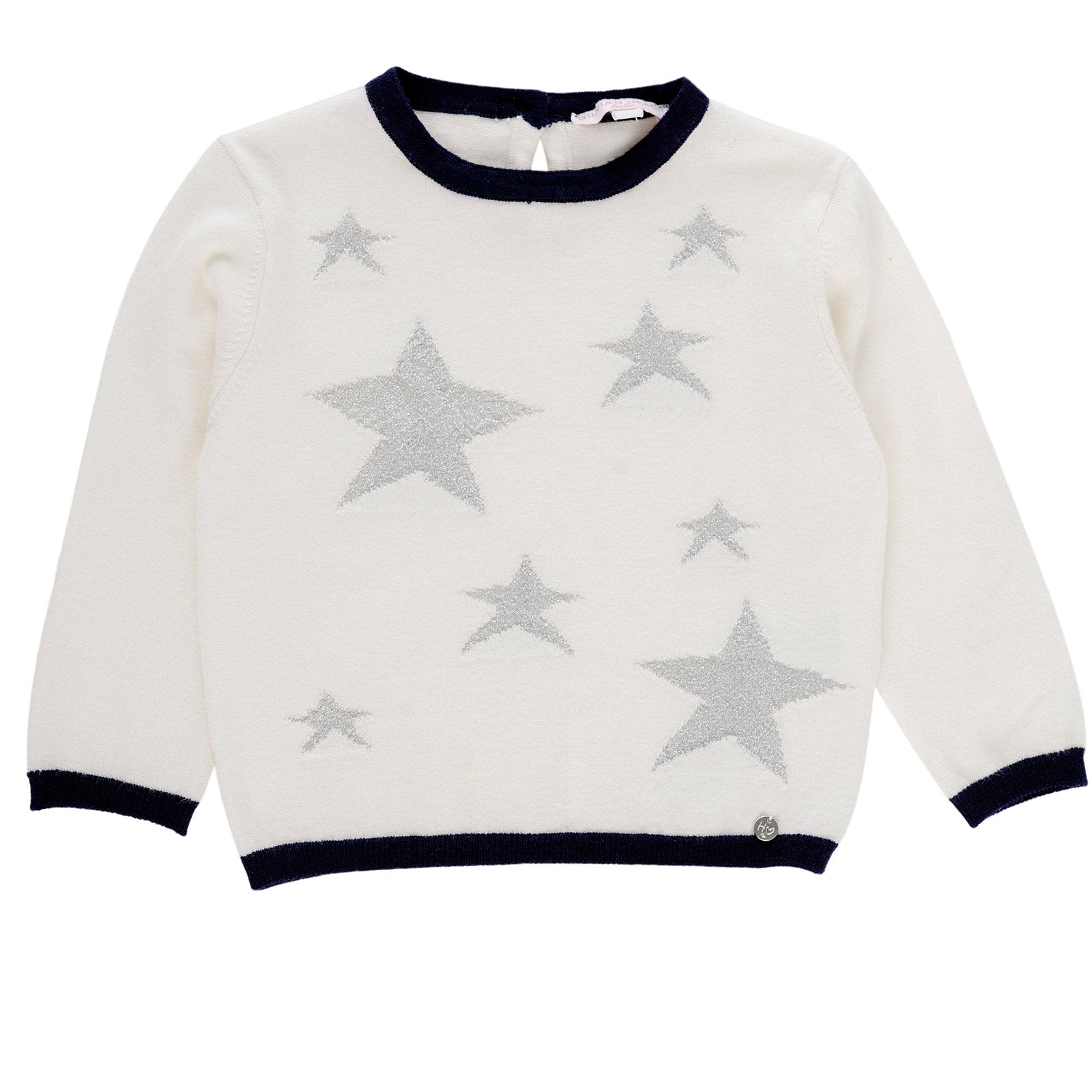 
  Sweater from the Silvian Heach Kids clothing line, star pattern
  in lurex and contrasting col...
