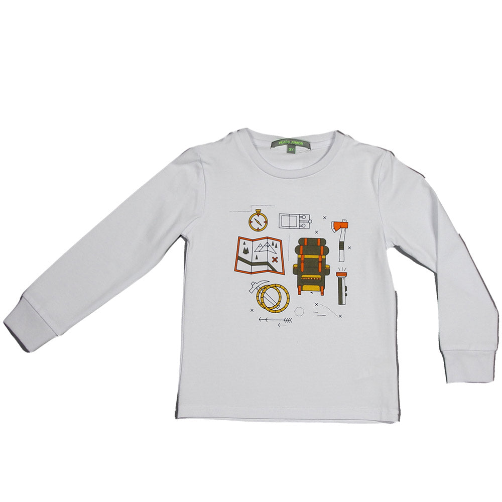 T-shirt from the Silvian Heach Kids clothing line; solid colour with coloured print on the front....