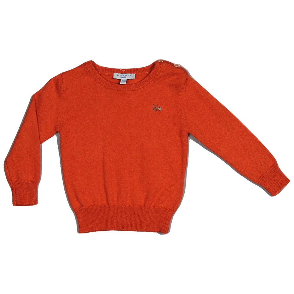 Sweater from the Silvian Heach Bebè baby clothing line, plain colour with round neckline and elas...