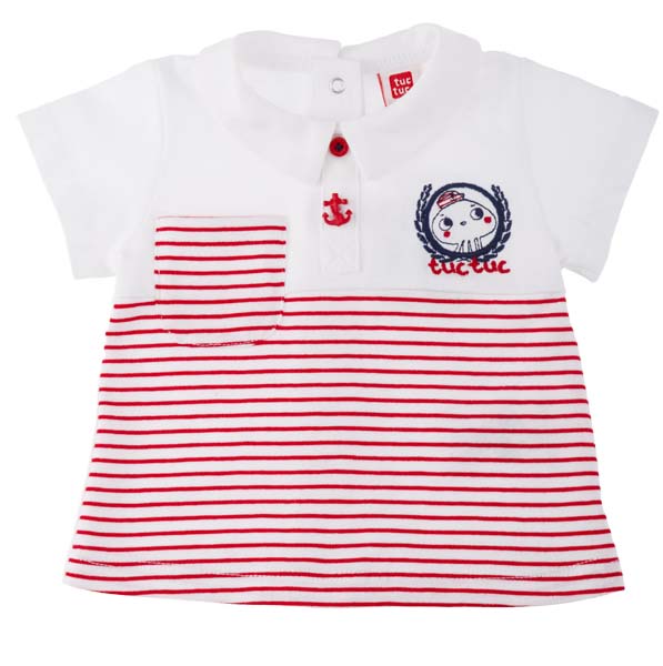 
  Tuc Tuc children's clothing line polo shirt with front pocket and prints. 


  Composition 100...