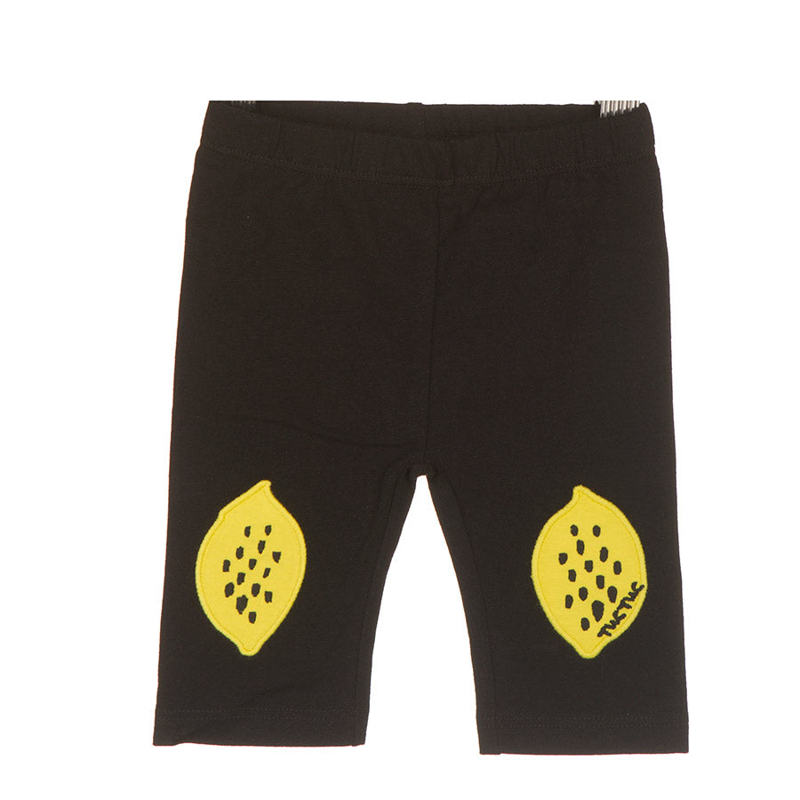 
  Leggins from the Tuc Tuc girl's clothing line, solid colour with application
  lemon fabric on...