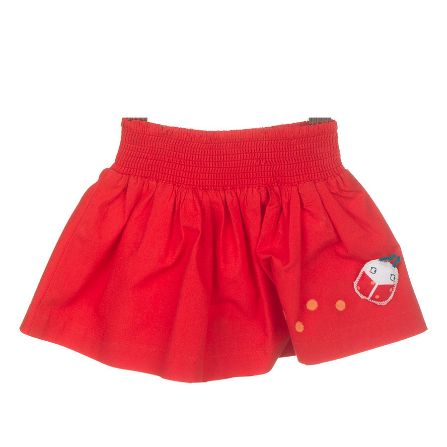 
  Girl's clothing line skirt Tuc Tuc plain plain with wide cut
  and elastic at the waist.



  ...