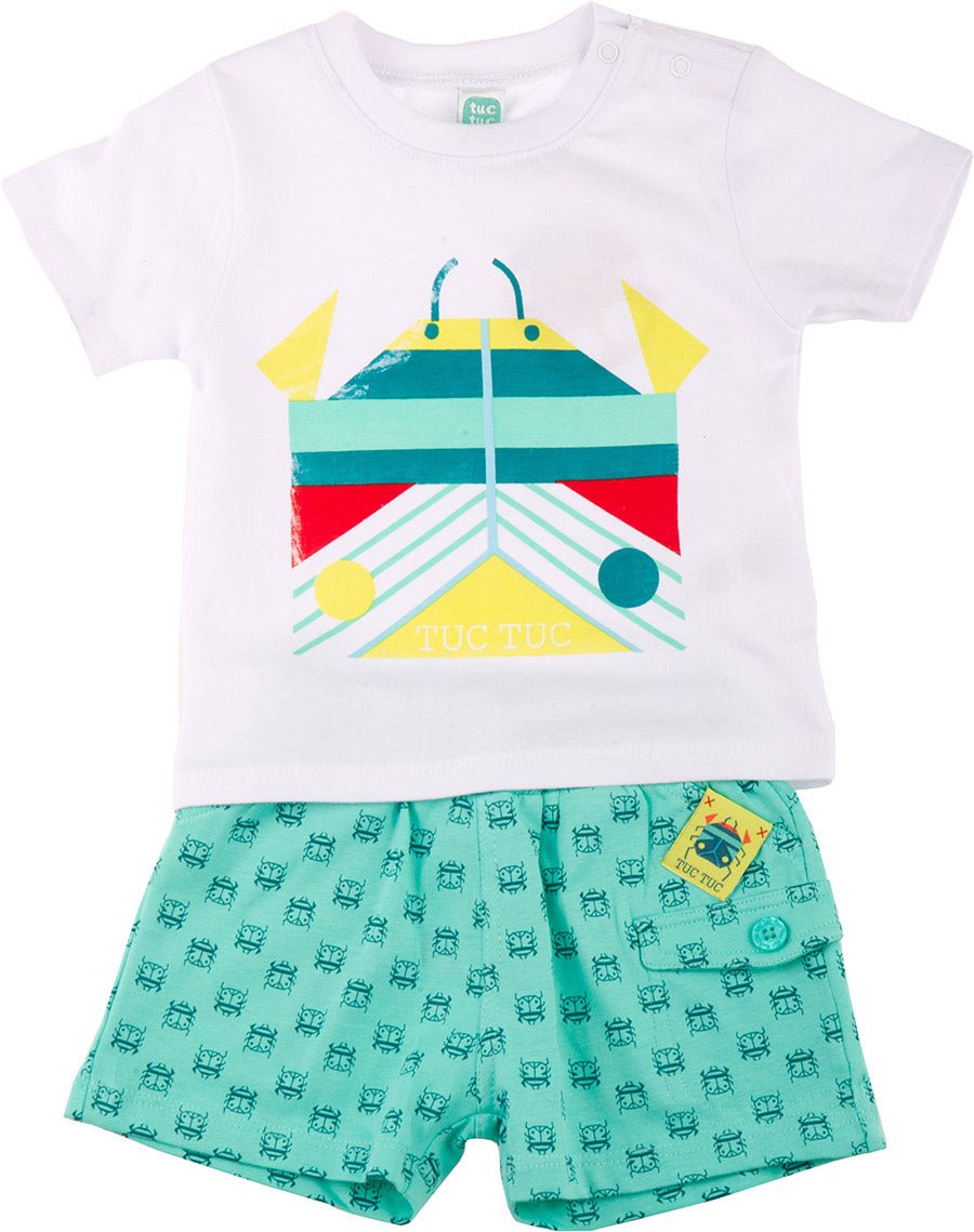 
  Two-piece set from the Tuc Tuc children's clothing line, consisting of soft
  shorts with elas...