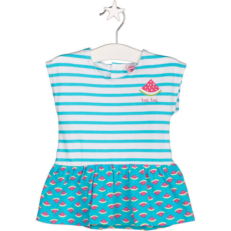 
  Dress from the Tuc Tuc girl's clothing line with back fastening with buttons
  pressure. In th...