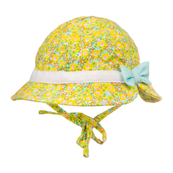 
  Fisherman's cap from the Tuc Tuc girl's clothing line, with laces
  under the chin and bow on ...