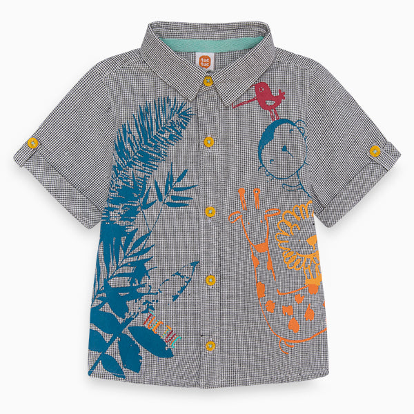 
  Shirt from the children's clothing line Tuc Tuc, half sleeve shirt with a
  small squares with...
