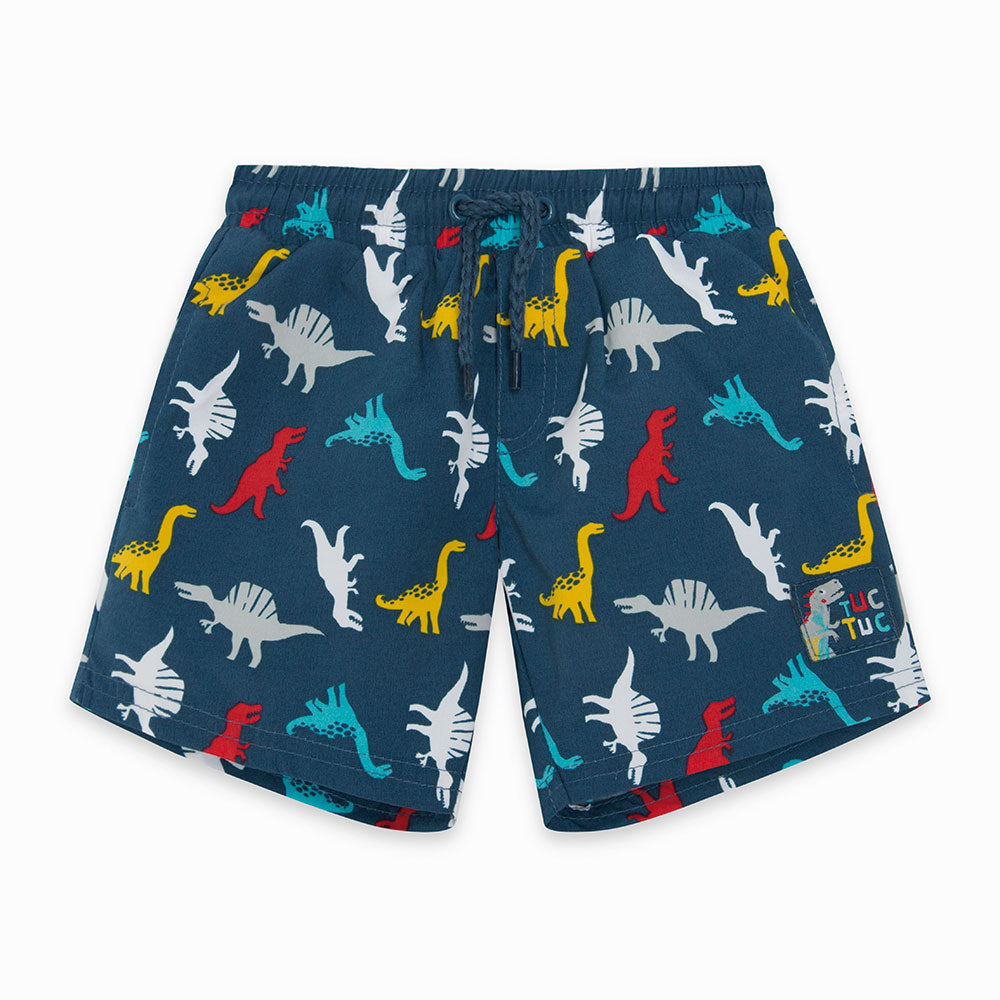 
  Swim trunks from the Tuc Tuc Childrenswear Line with drawstring at the waist and fantasy
  mul...