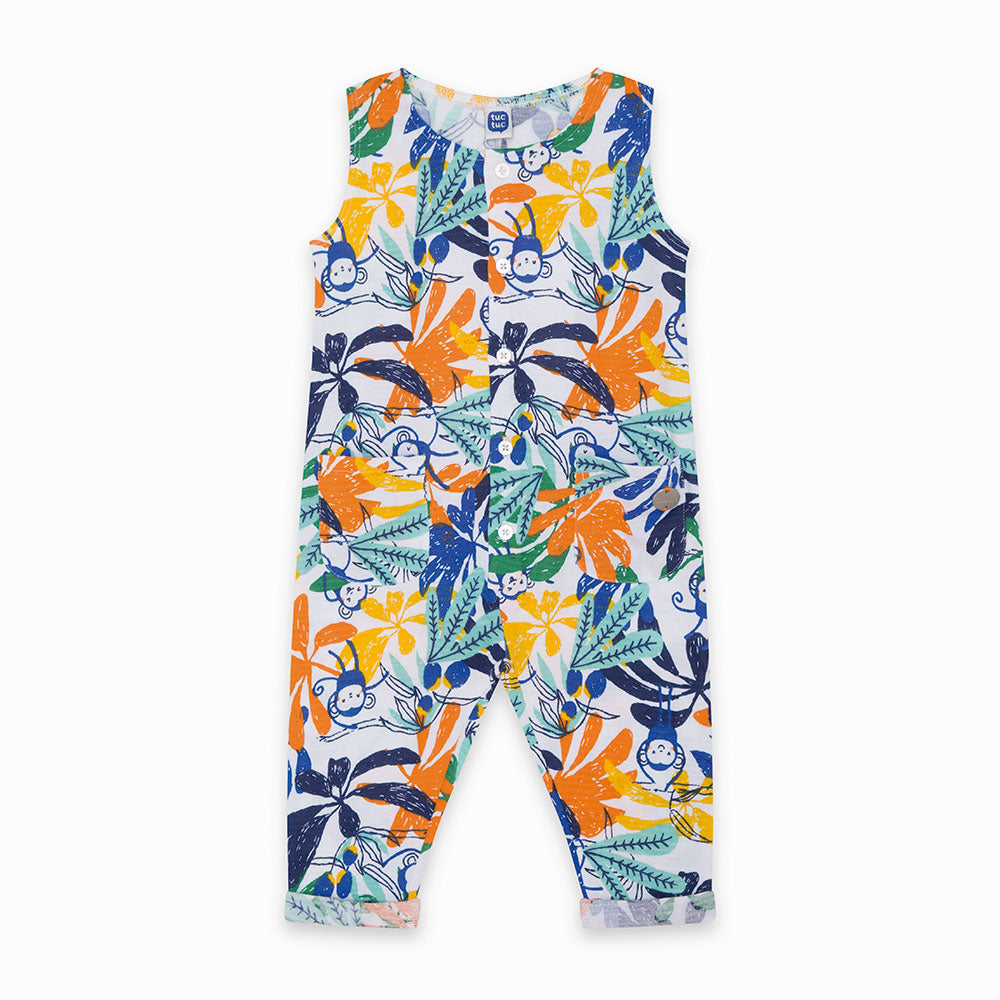 
  Jumpsuit from the Tuc Tuc Girl's Clothing Line in light fabric, without sleeves
  and with poc...