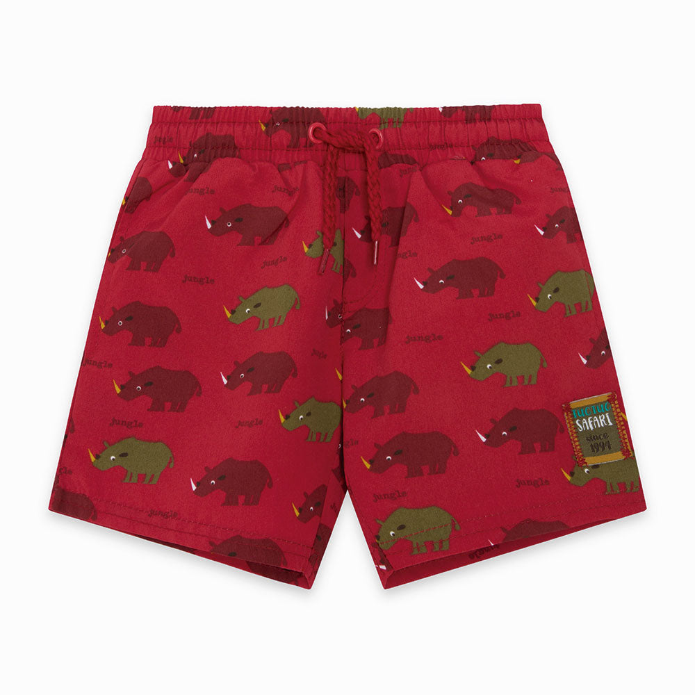 
  Swim trunks from the Tuc Tuc Childrenswear Line with drawstring at the waist and fantasy
  jun...