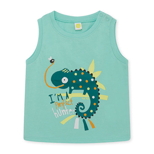 
  Tank top from the tuc Tuc children's clothing line, In The Jungle collection, with
  multicvol...