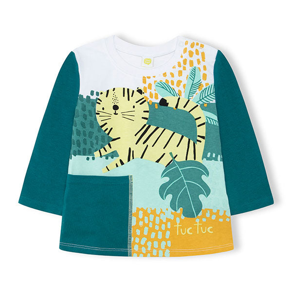 
  T-shirt from the Tuc Tuc Children's Clothing Line, in the Jungle collection, with
  colorful p...