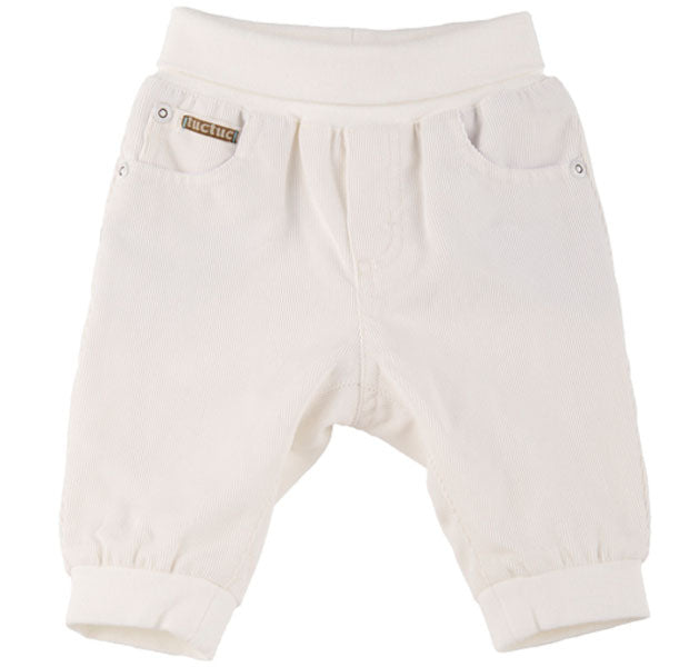 
  Baggy pants from the Tuc Tuc clothing line, in striped velvet and with
  elastic band at the w...