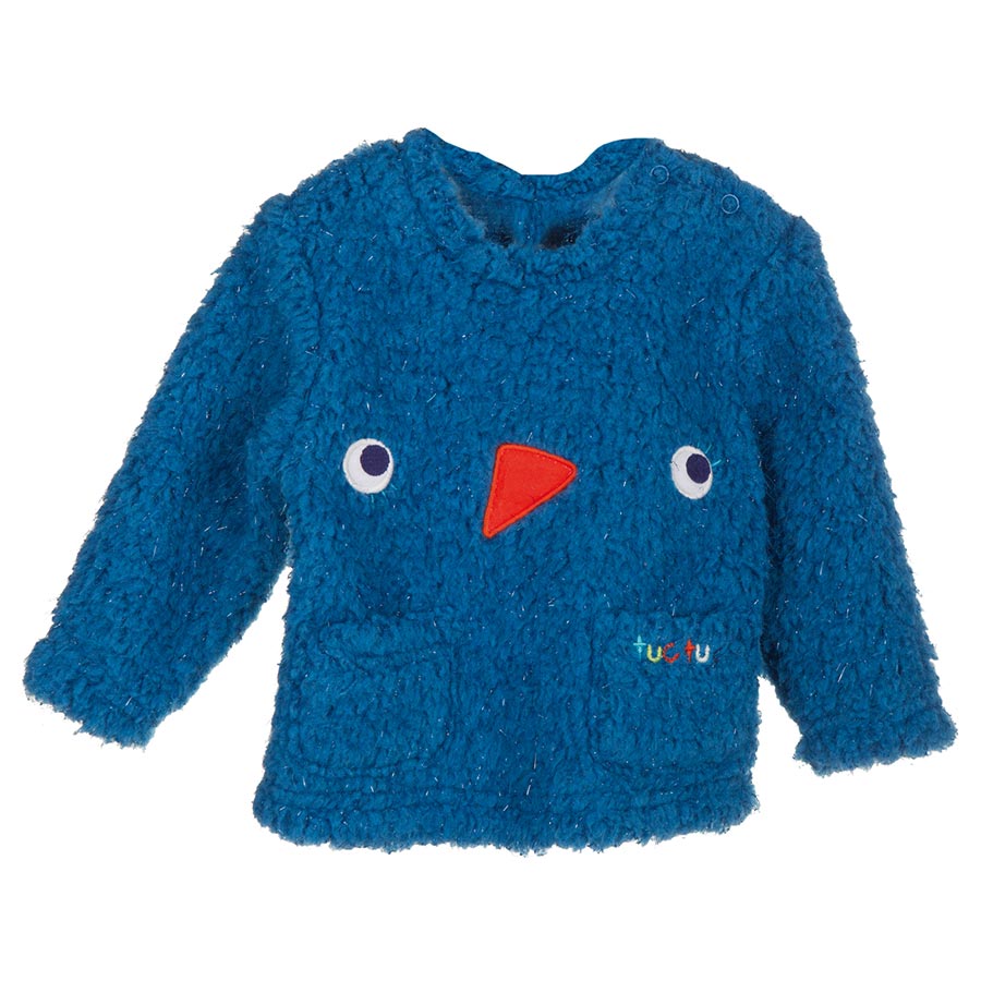 
  Tuc Tuc girl's clothing line jumper, with cute appliqués on the front
  in fabric and on the s...
