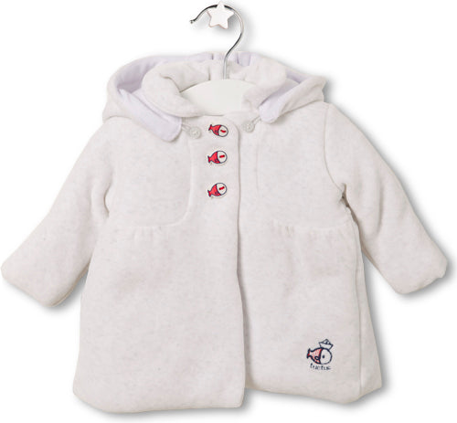 
  Parka from the newborn clothing line Tuc Tuc solid color with hood. Closure
  on the front wit...