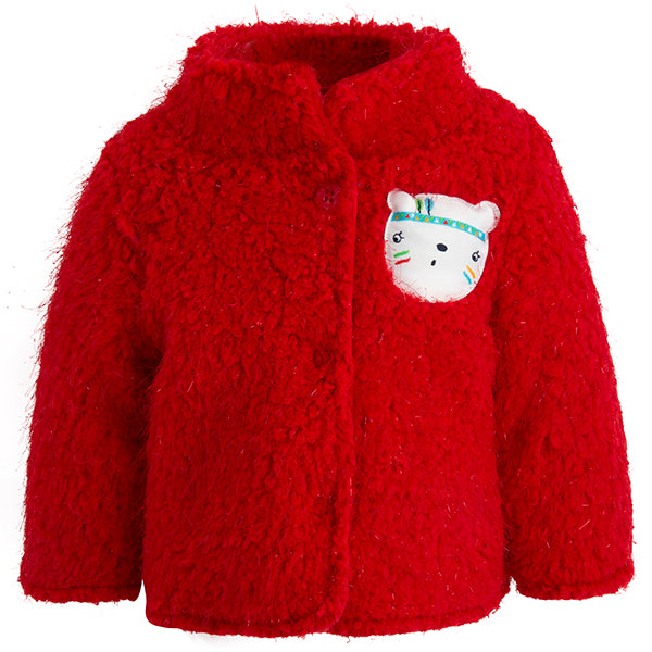 
  Padded parka from the Tuc Tuc Girl's Clothing line with Korean collar
  and rich boucle work o...