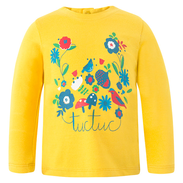 
  Long-sleeved T-shirt from the Girl's Tuc Tuc line with little buttons
  on the back and print ...
