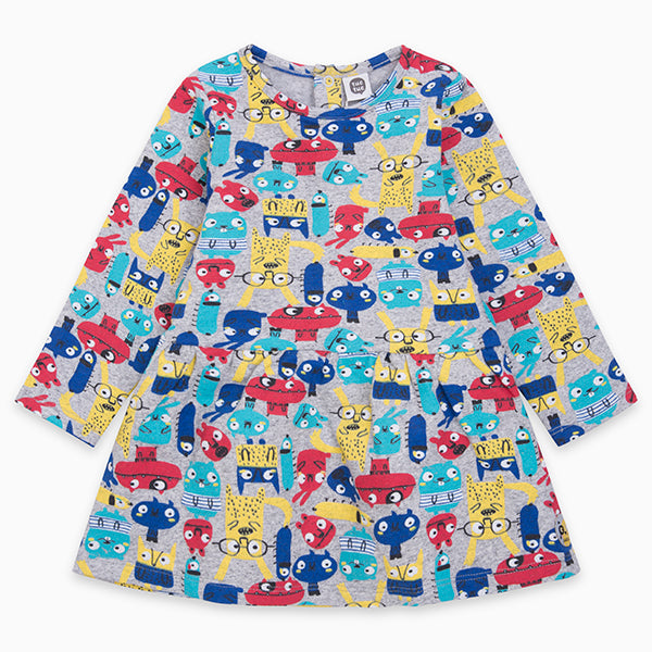 
  Sweatshirt dress from the Tuc Tuc Children's Clothing Line with buttons on the
  back and mult...