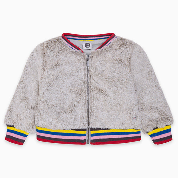 
  Jacket from the Tuc Tuc Girl's Clothing Line in fake fur closed on the
  front with zip and st...