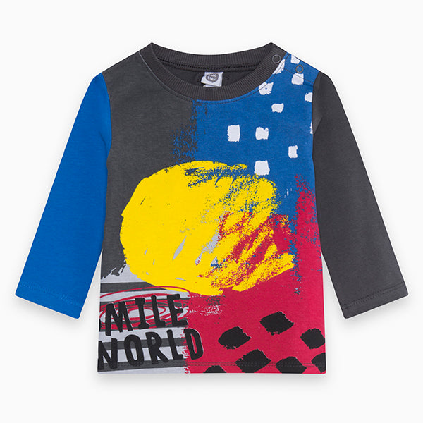 
  T-shirt from the Children's Clothing Line Tuc Tuc with multicolor design on the front
  and sn...