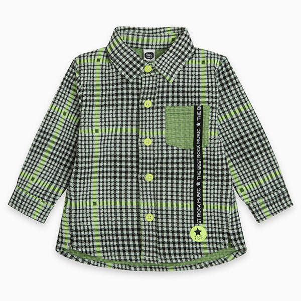 
  Tuc Tuc Kids Clothing Line Shirt with checkered pattern in color
  fluo.
