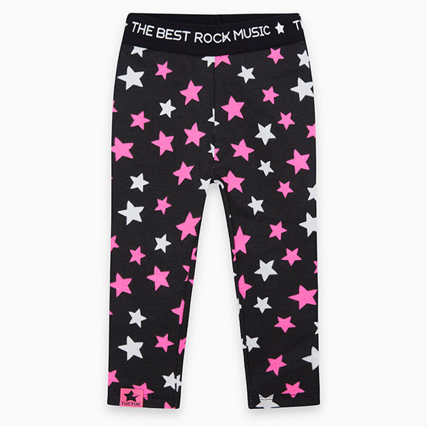
  Tuc Tuc Girl's Clothing Line Leggins with fluorescent star patterns
  overall.

