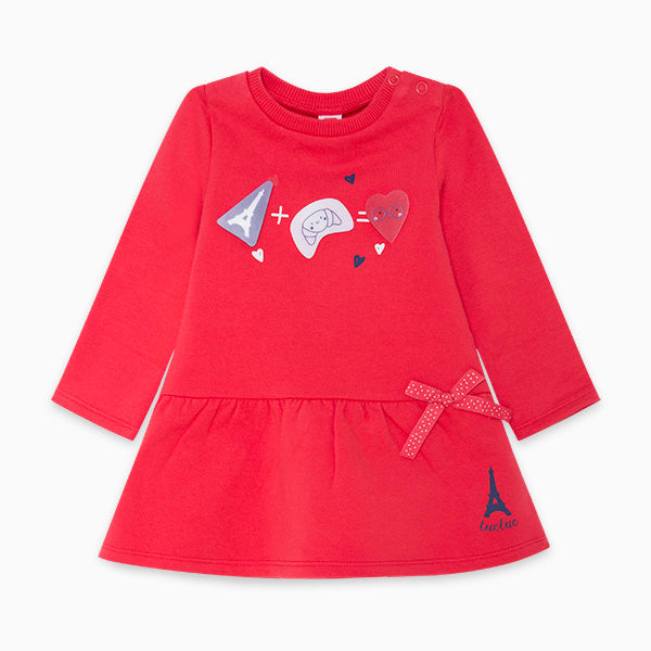 
  Fleece dress from the Tuc Tuc Girls' Clothing Line with press studs
  on the shoulder strap, b...