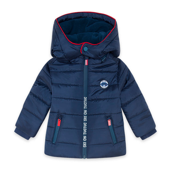 
  Hooded jacket from the tuc Tuc children's clothing line, padded with
  inside fleece.



  Rem...