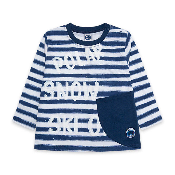 
  T-shirt from the Tuc tuc children's clothing line, glaciar collection with fantasy
  striped a...